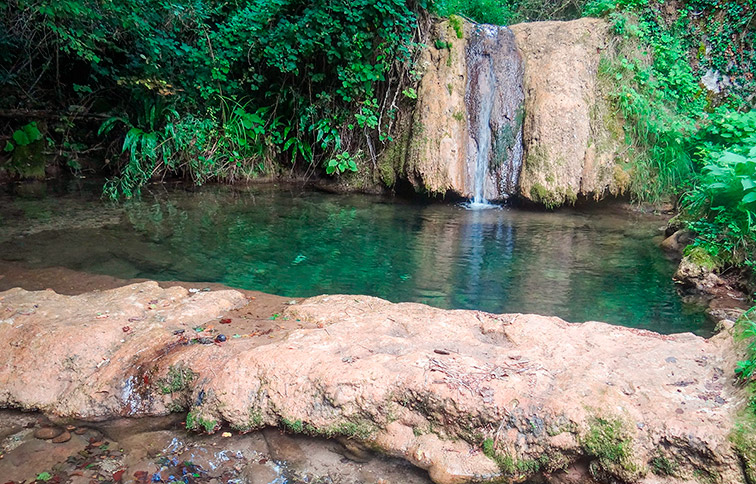 particolare della vasca naturale